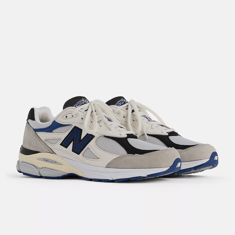 New balance 990 blue and sale white